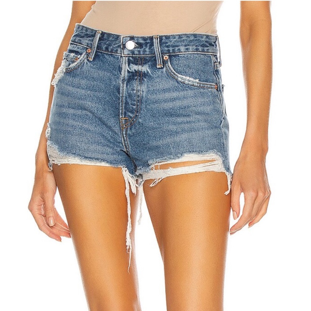 GRLFRND Helena High Rise Cut Off Short